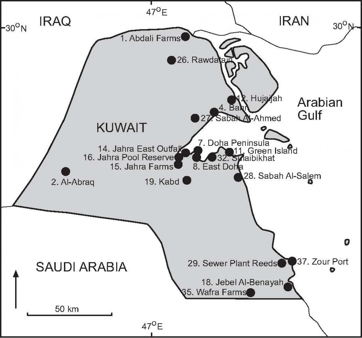 نقشه kabd کویت