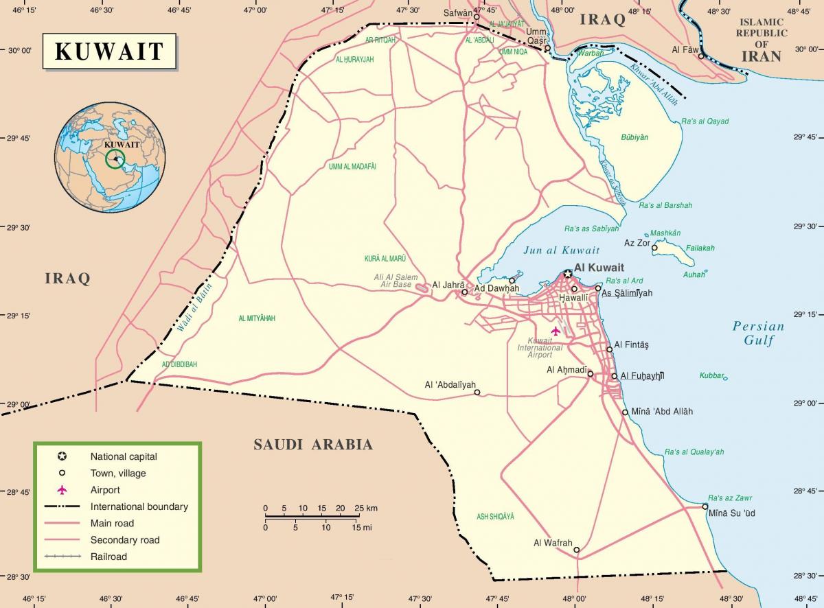 کویت نقشه راه