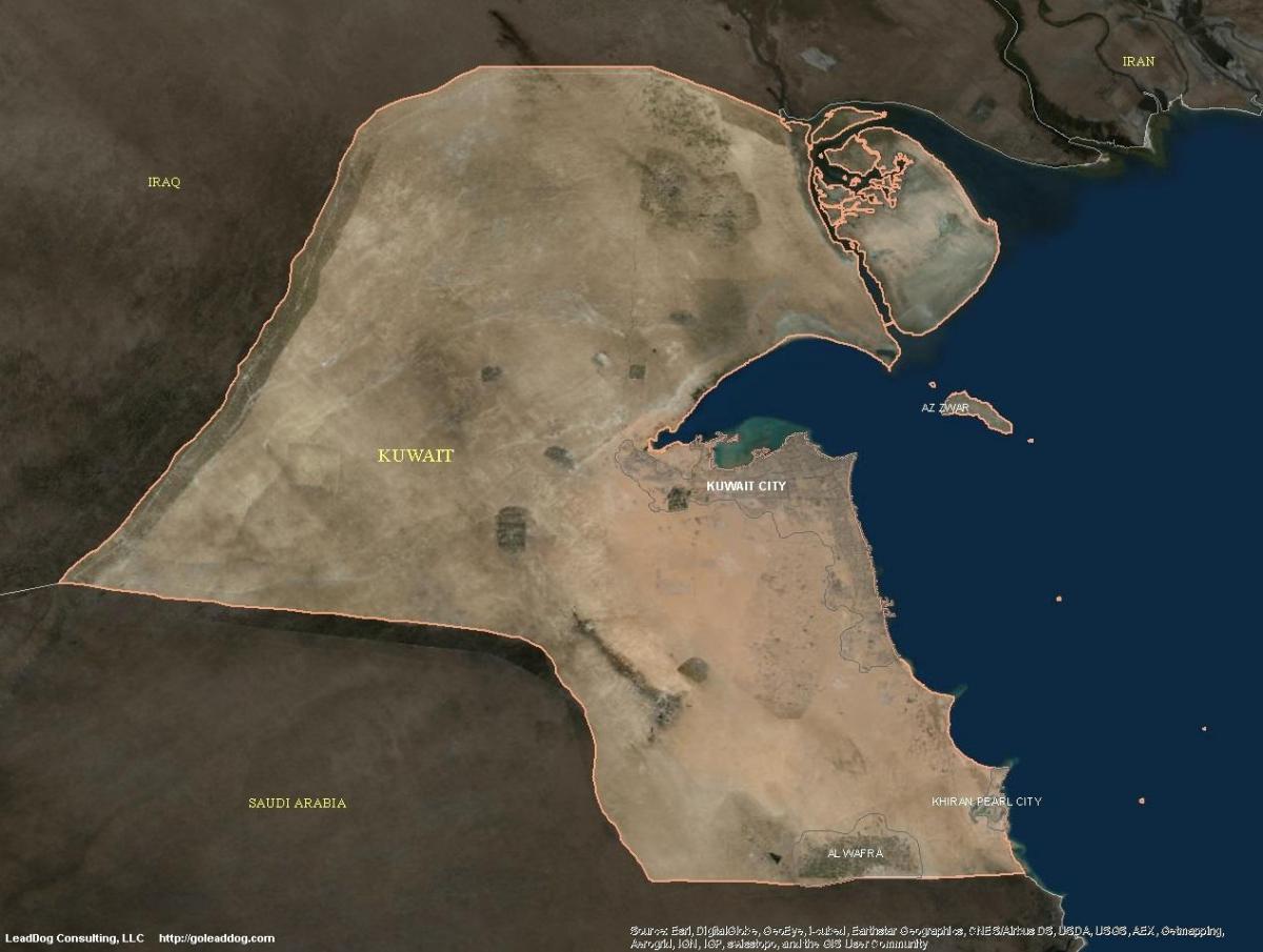 نقشه ماهواره کویت