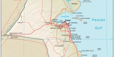کویت نقشه محل