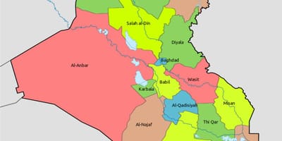 کویت نقشه با بلوک