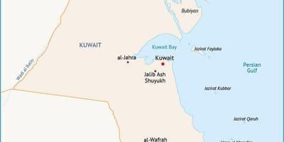 نقشه از al zour کویت